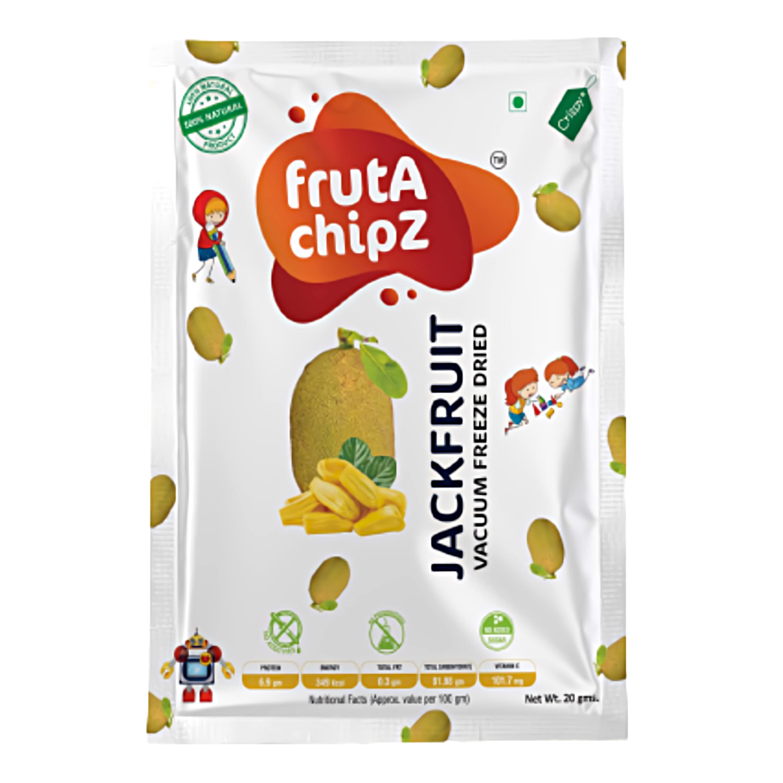 frutA chipZ Freeze Dried Jackfruit Crispy and Crunchy Fruit Chips frutA chipZ Freeze Dried Jackfruit Crispy and Crunchy Fruit Chips
